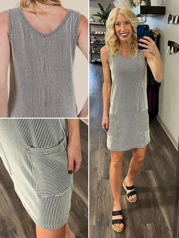 Grace Coral Flutter Sleeve Dress