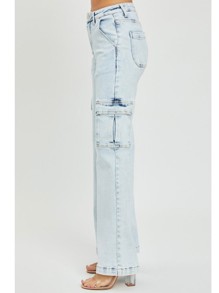 Lettie High-Rise Cargo Jeans