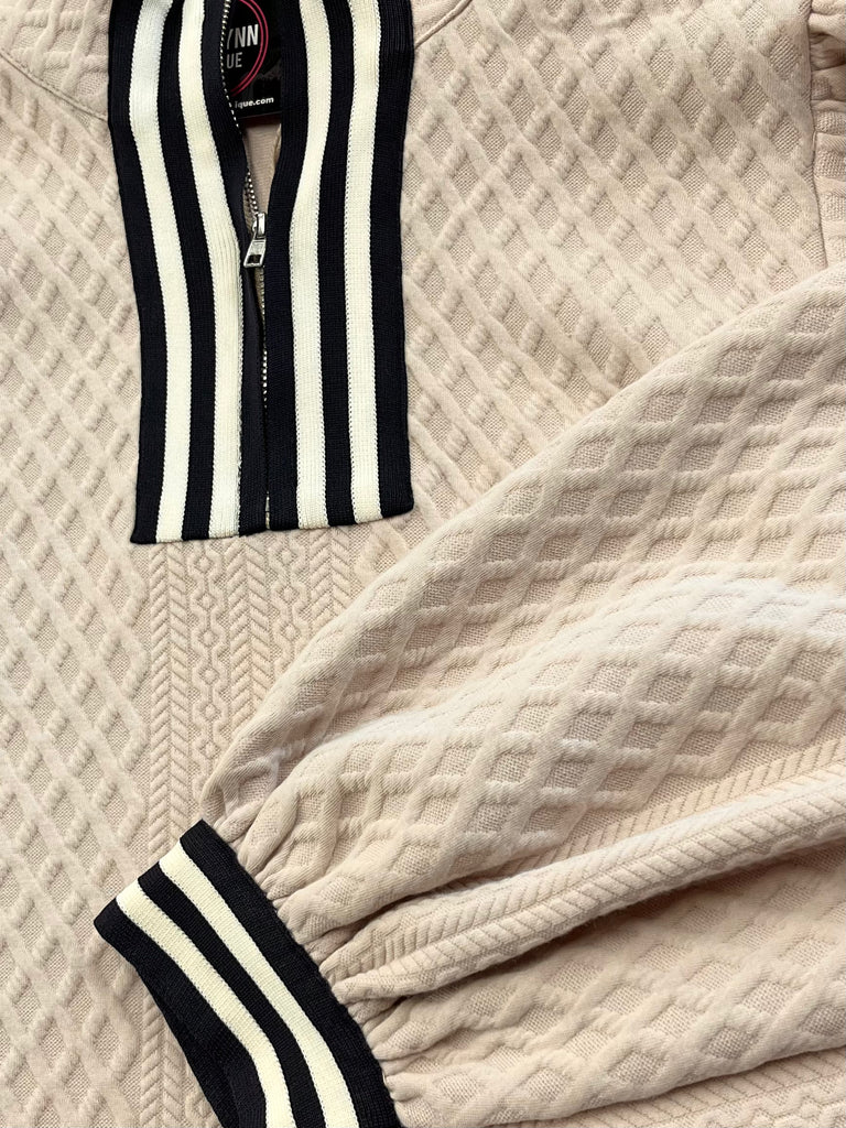 Lauren Zip Accent Top