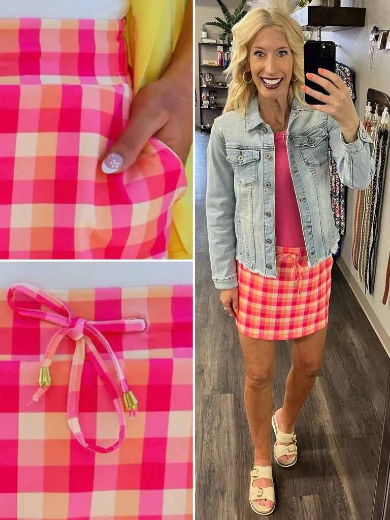 Rori Summer Crush Plaid Skort