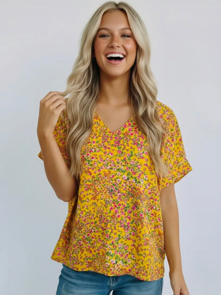Andrea Floral Dolman Blouse