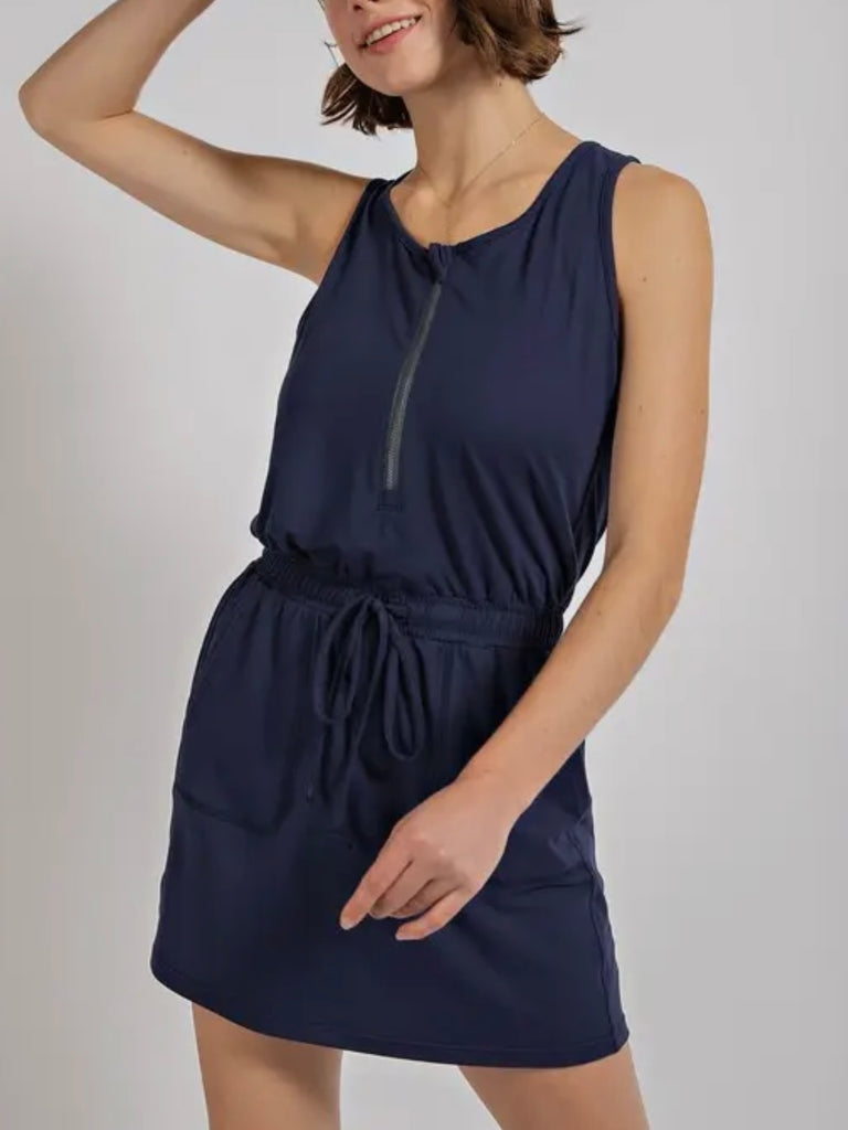 Maddie Essential Dress - Navy