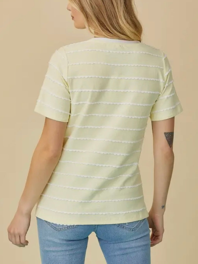 Peyton Yellow Lace Shirt