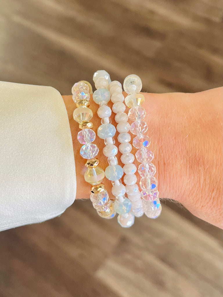 Olivia 4 Piece Ivory Bracelet Set