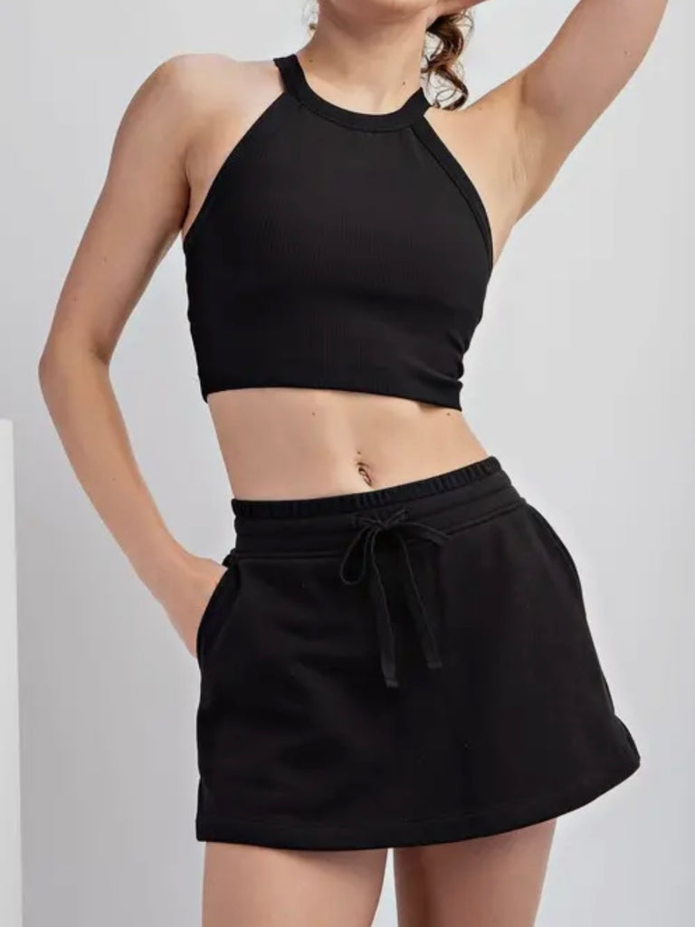 Tasha French Terry Skort