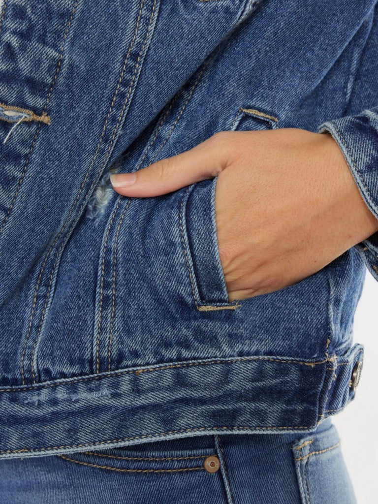 Mindie Mid-Wash Denim Jacket