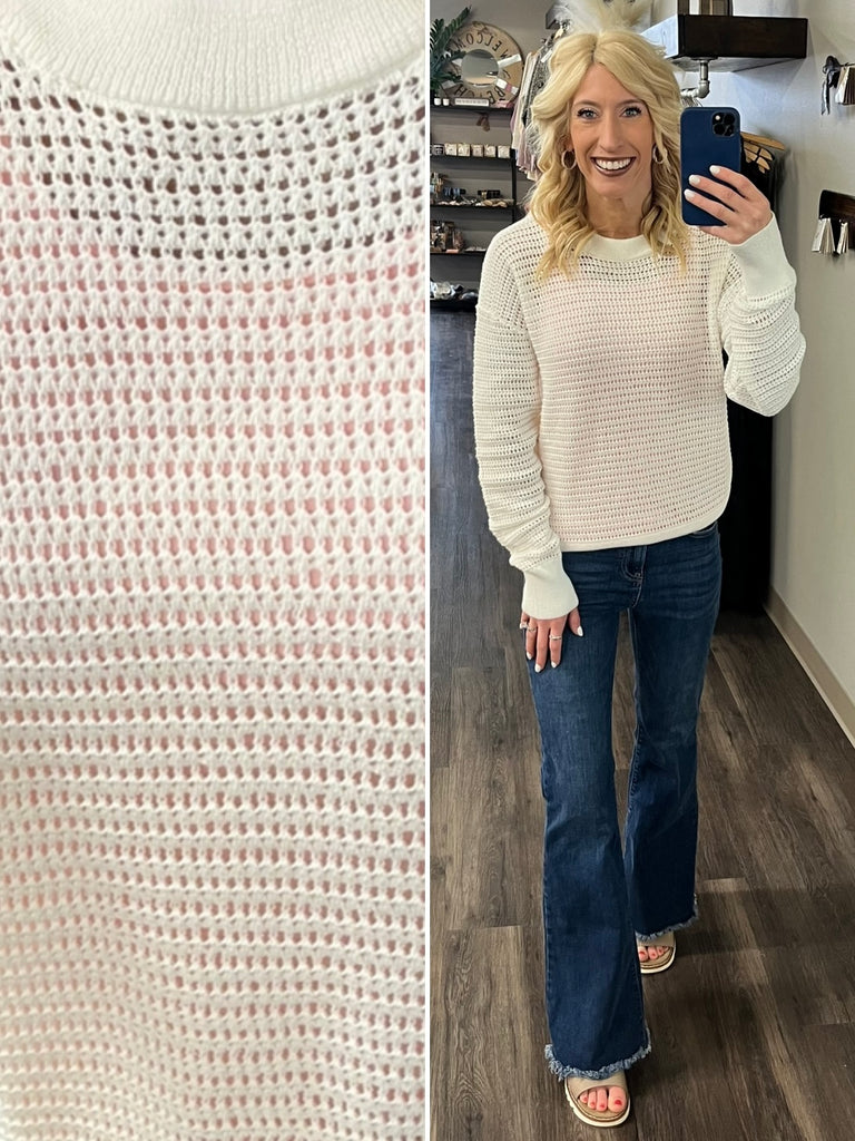 Angie Ivory Knit Sweater