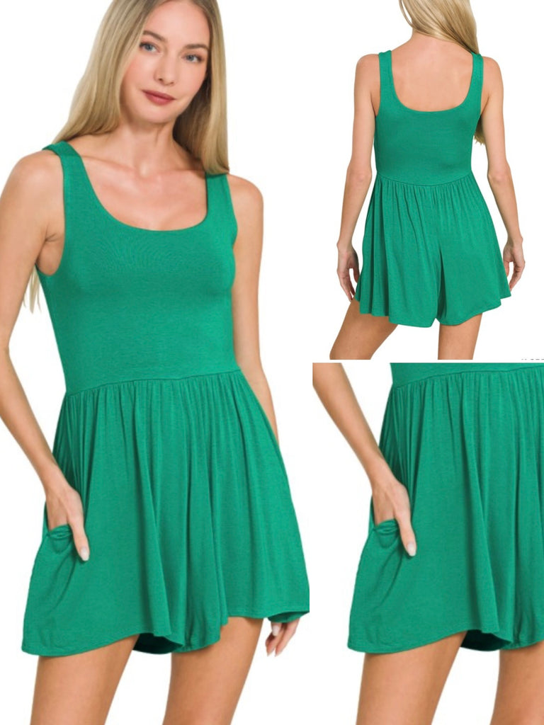 Tilly Romper - Green