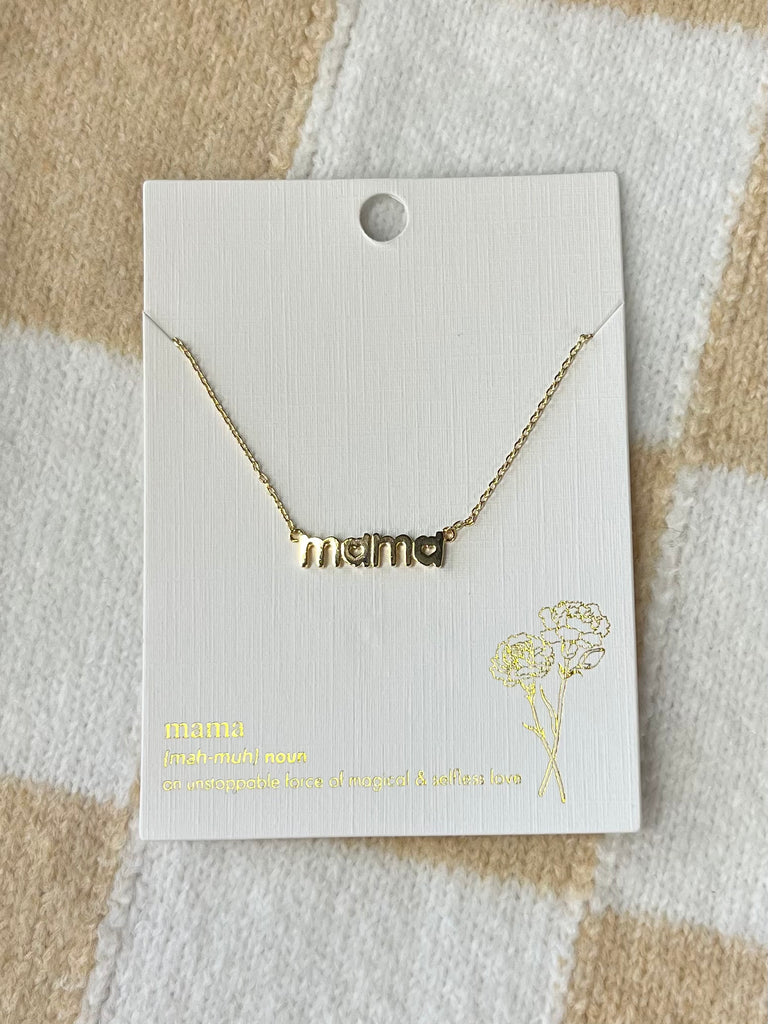 Mama Necklace - Gold