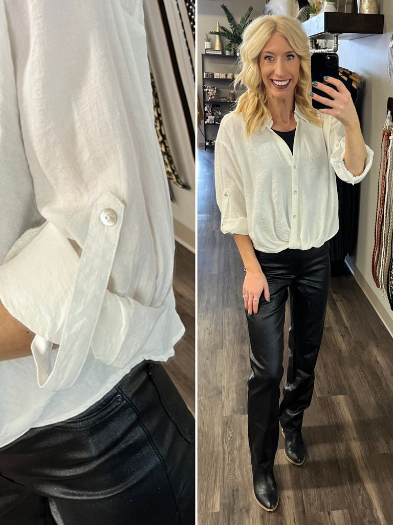 Desi Twist Hem Blouse