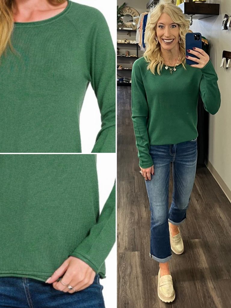 Lesley Basic Sweater - Green