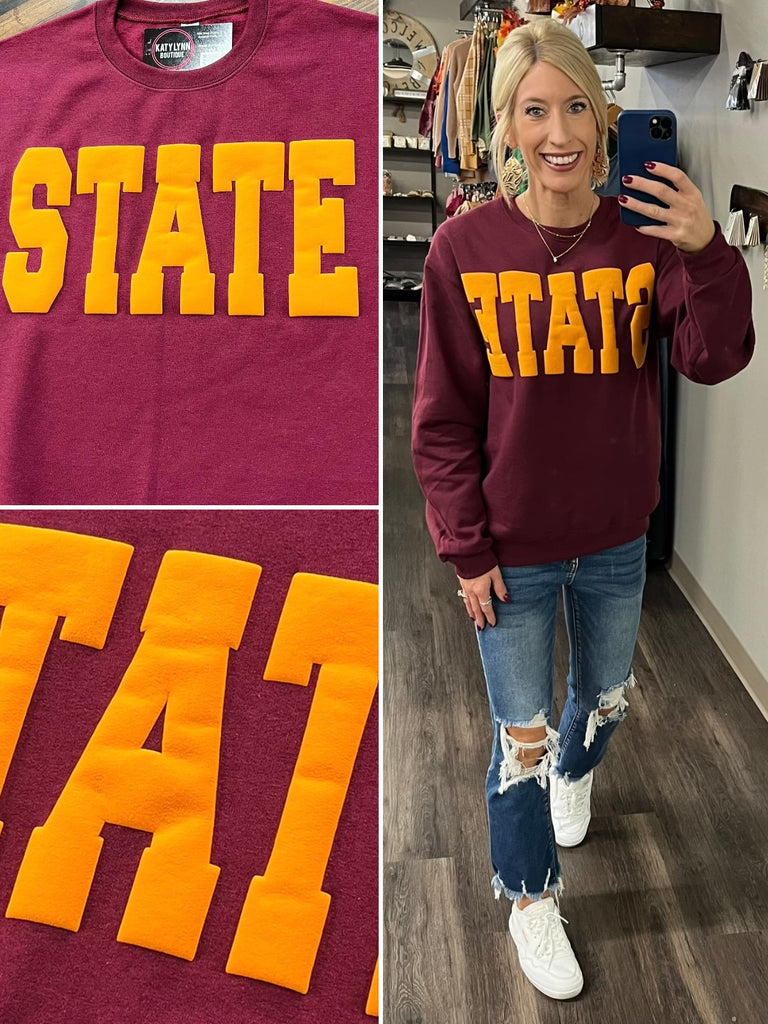 State Puff Crewneck