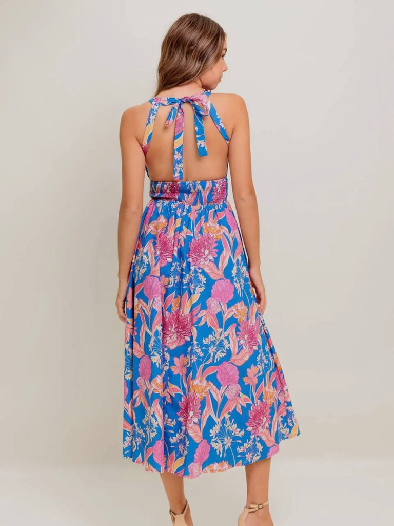 Ariana Floral Halter Dress