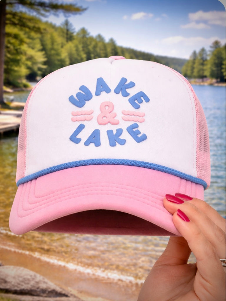 Wake & Lake Trucker Hats