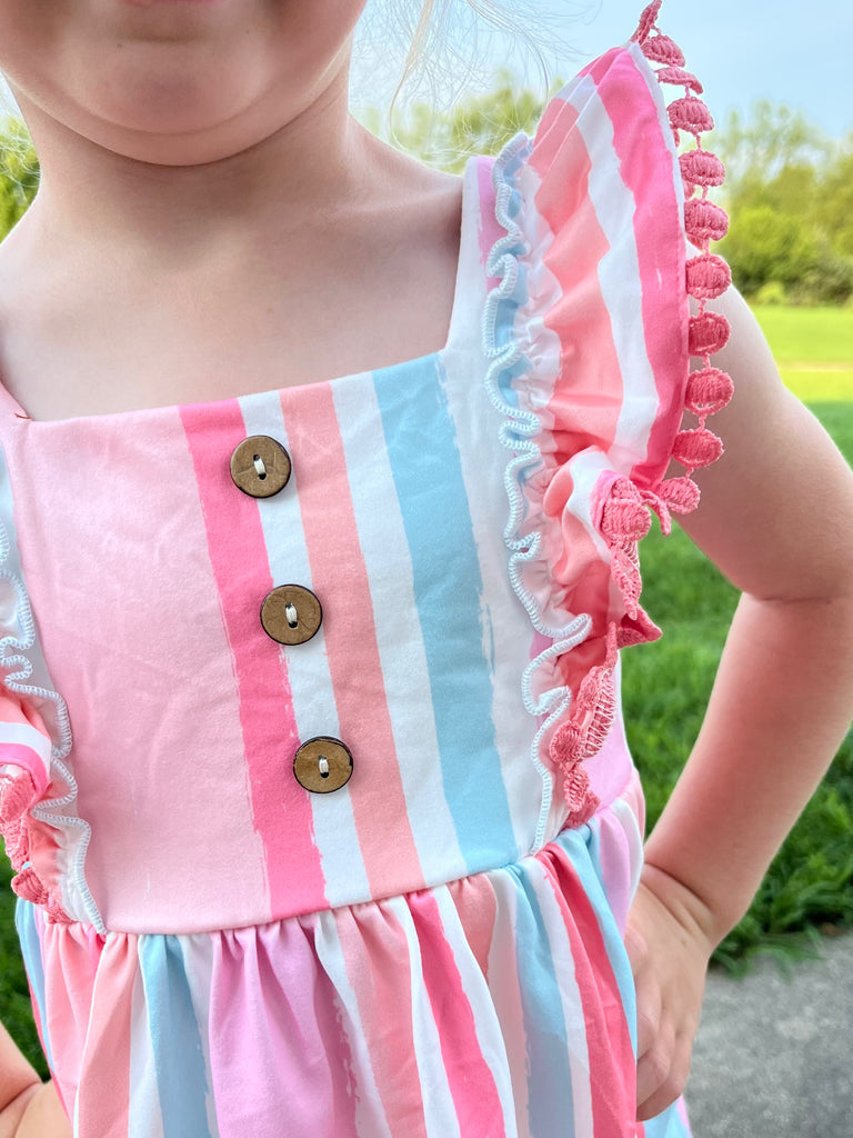 Katie Striped Kids Dress - KIDS
