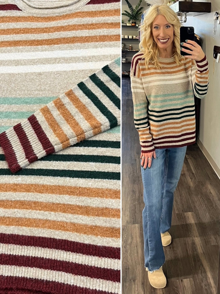 Jordanne Striped Sweater