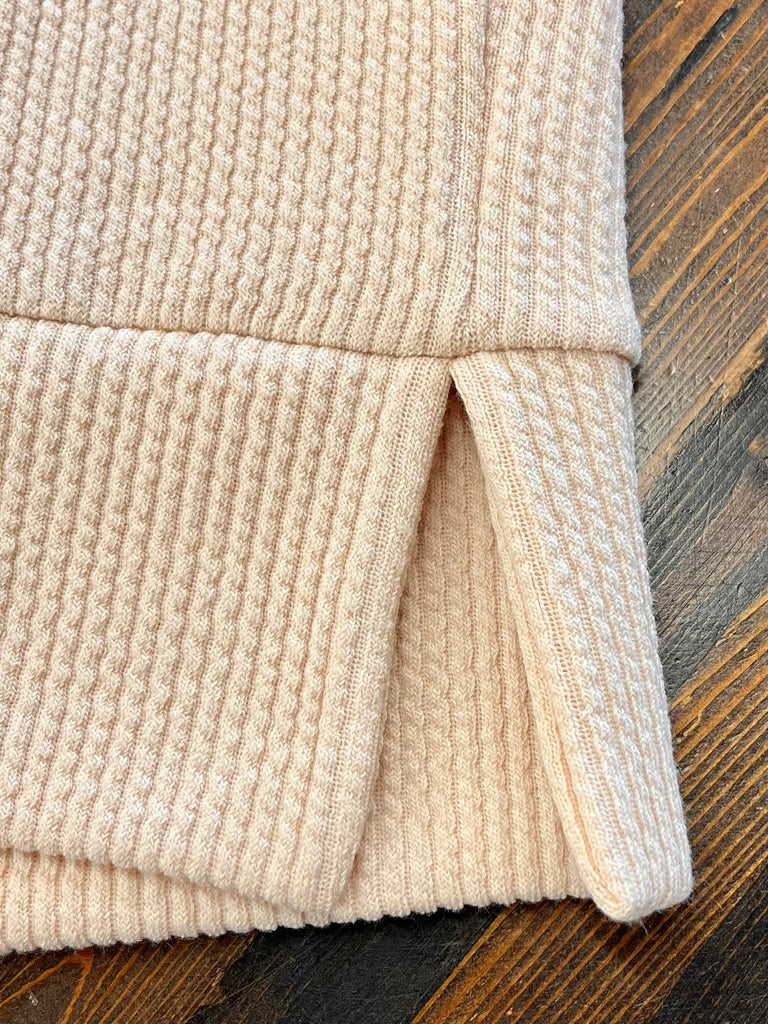 Gloria Textured 1/4 Zip - Latte