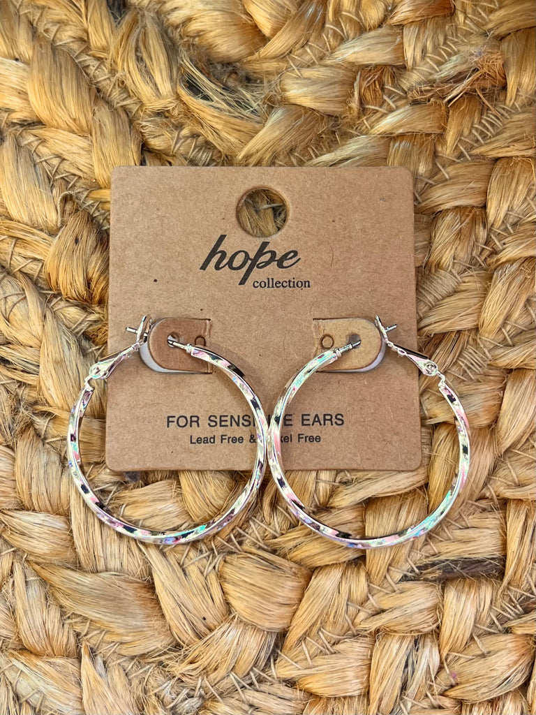 Kendall Hoop Earrings - Silver