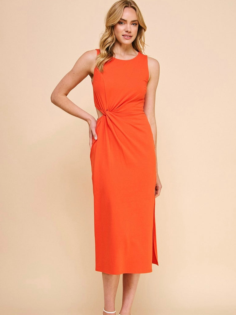 Allie Side Twist Dress with Cut-Out