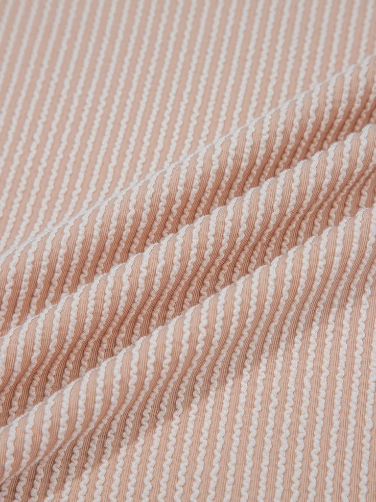 Nadine Ribbed Leopard Sleeve Tee