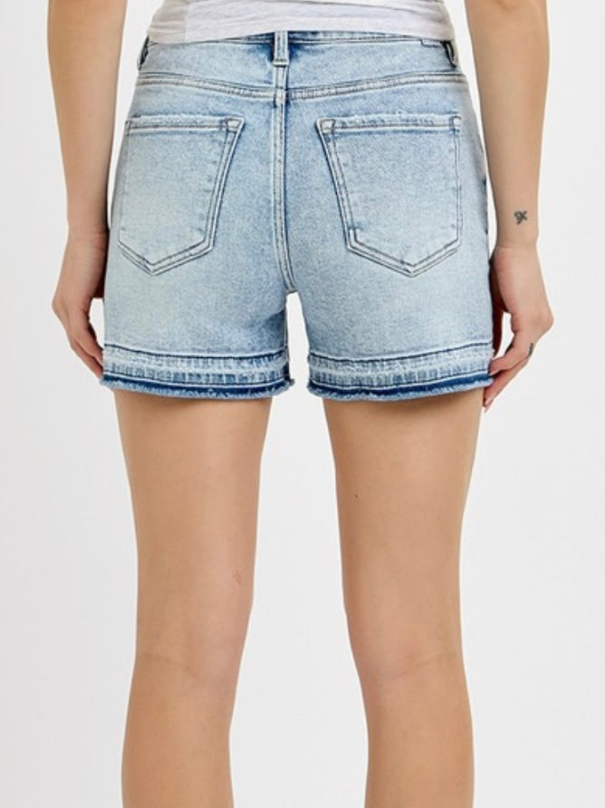 Opal Light Wash Shorts