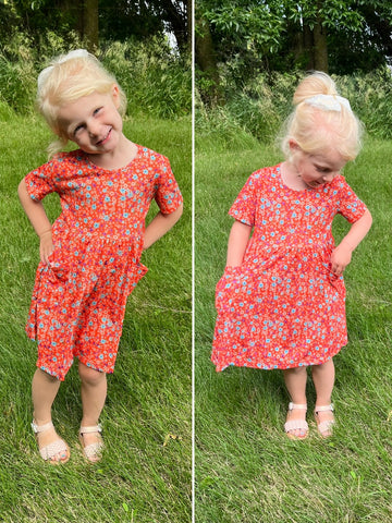 Hannah Polka Dot Romper-KID