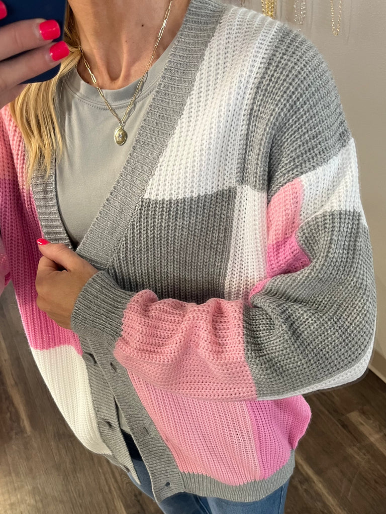 Sandi Color-Block Cardi