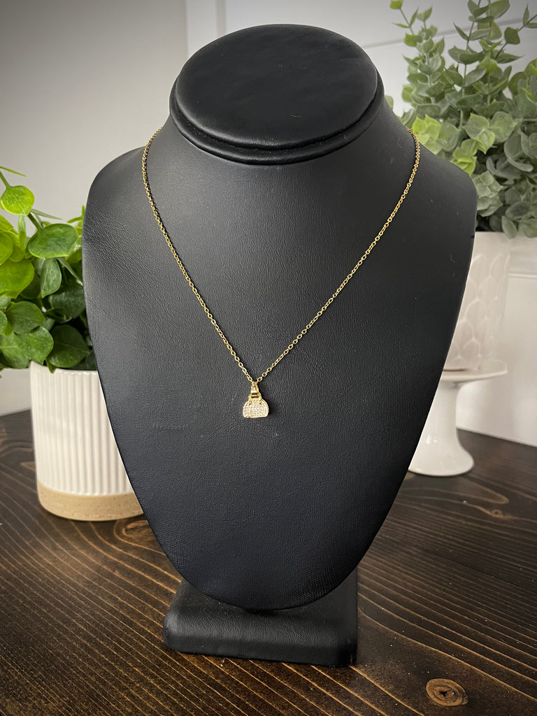 Jess Pave Pendant Necklace