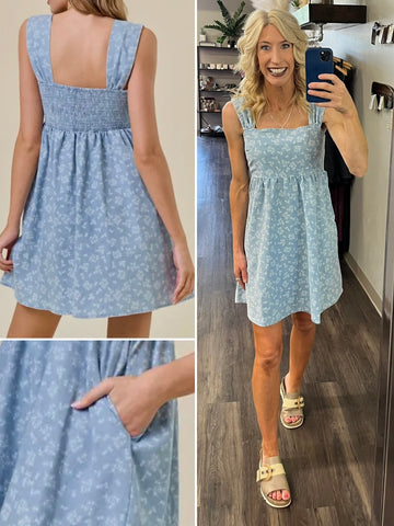 Grace Coral Flutter Sleeve Dress