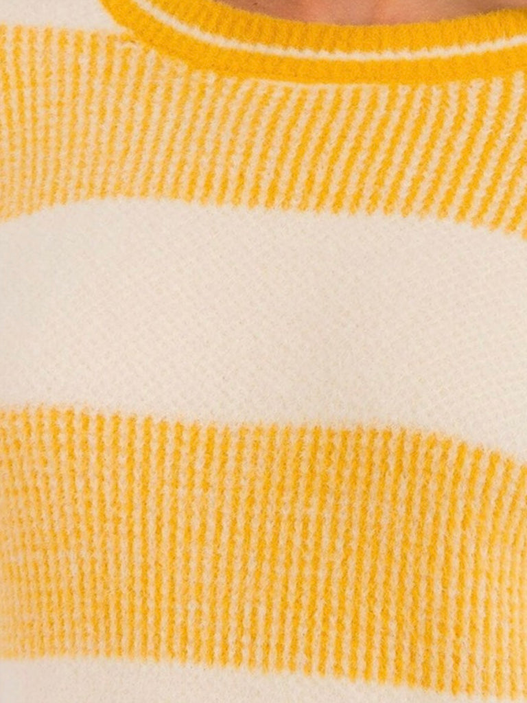 Karrie Marigold Striped Sweater