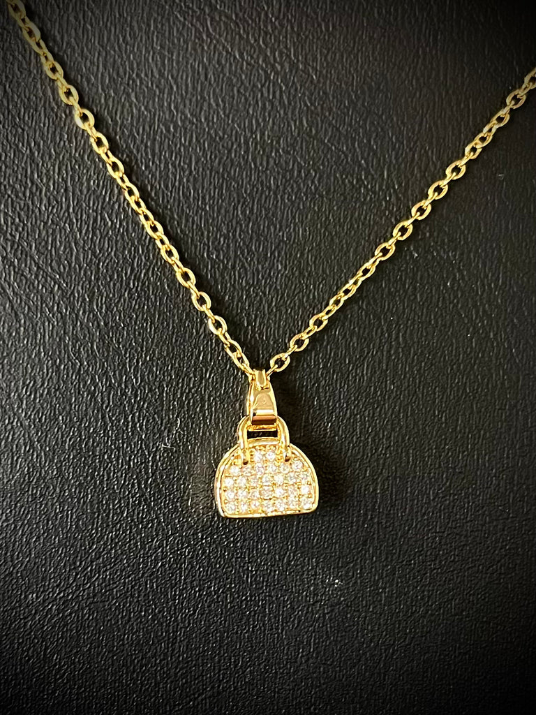 Jess Pave Pendant Necklace