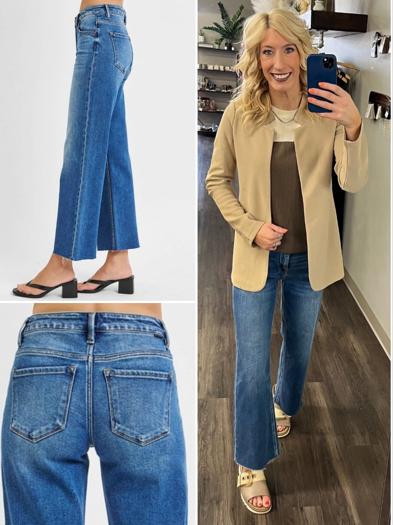 Chloe Mid-Rise Ankle Crop Denim