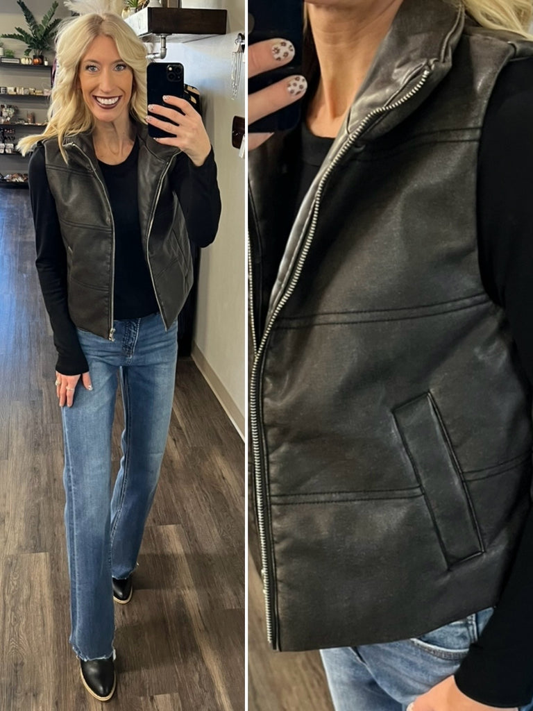 Jazmine Charcoal Vest