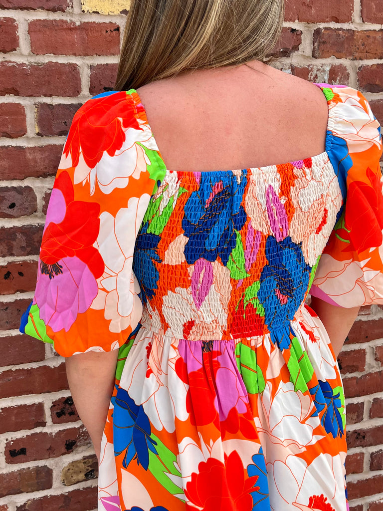 Daisy Puff Sleeve Dress