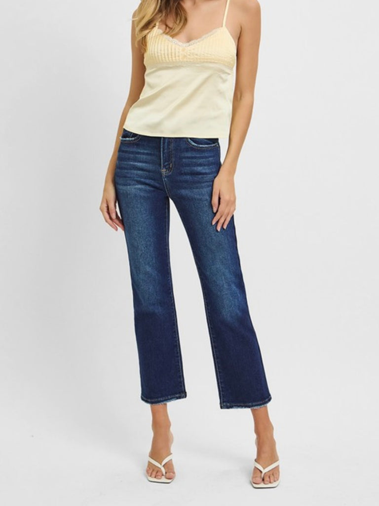 Margo High-Rise Crop Straight Denim