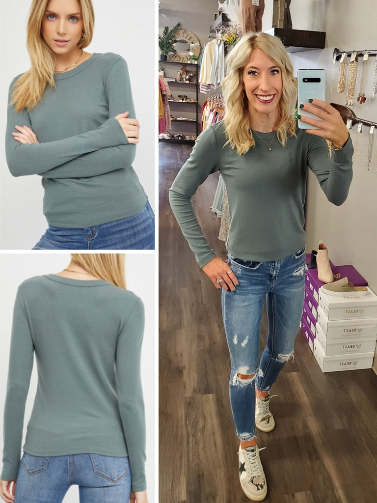 Ami Perfect Long Sleeve - Jade