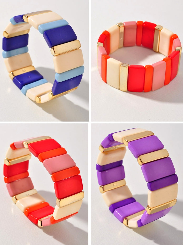 Camden Color Block Bracelets - Multi