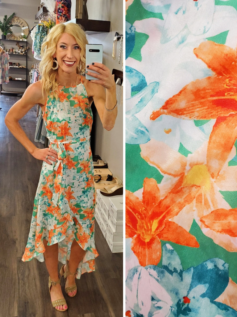 Ariana Hi-Lo Floral Dress