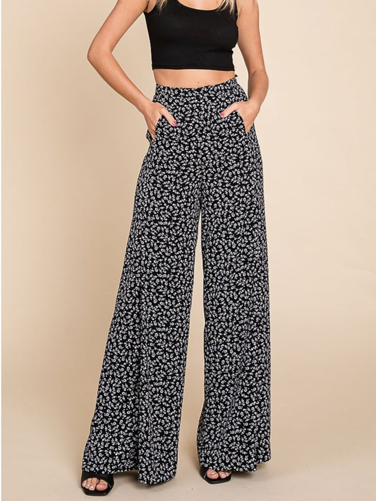 Paula Floral Flare Pants