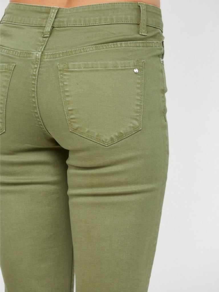 Shelli Mid-Rise Straight - Olive