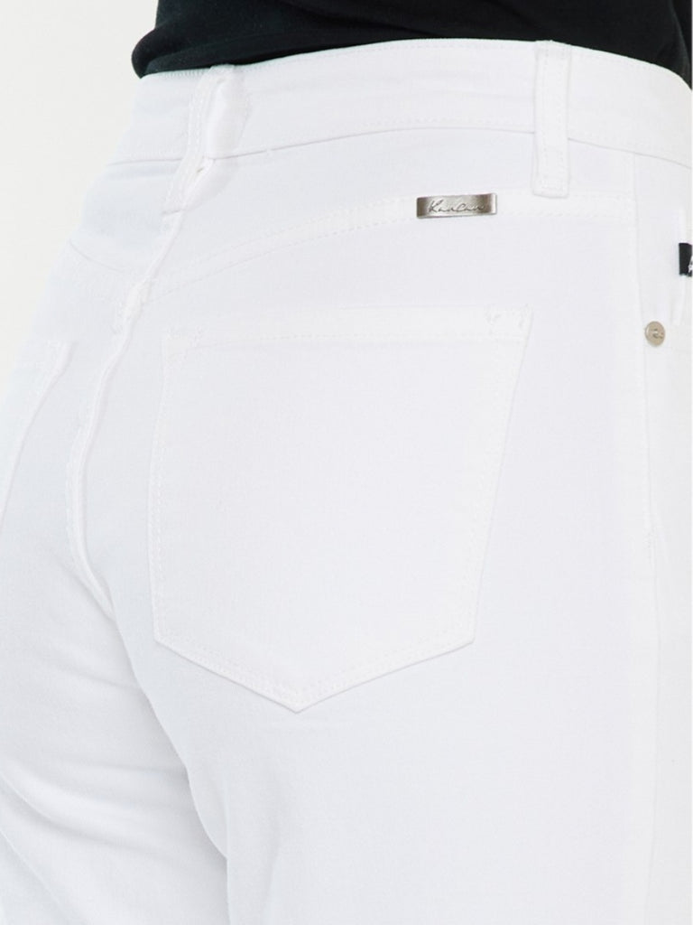 Amy High-Rise Cropped Straight - White