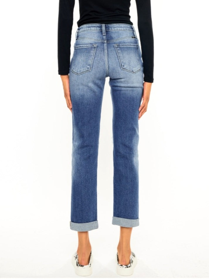 Afton Cuffed Slim Straight