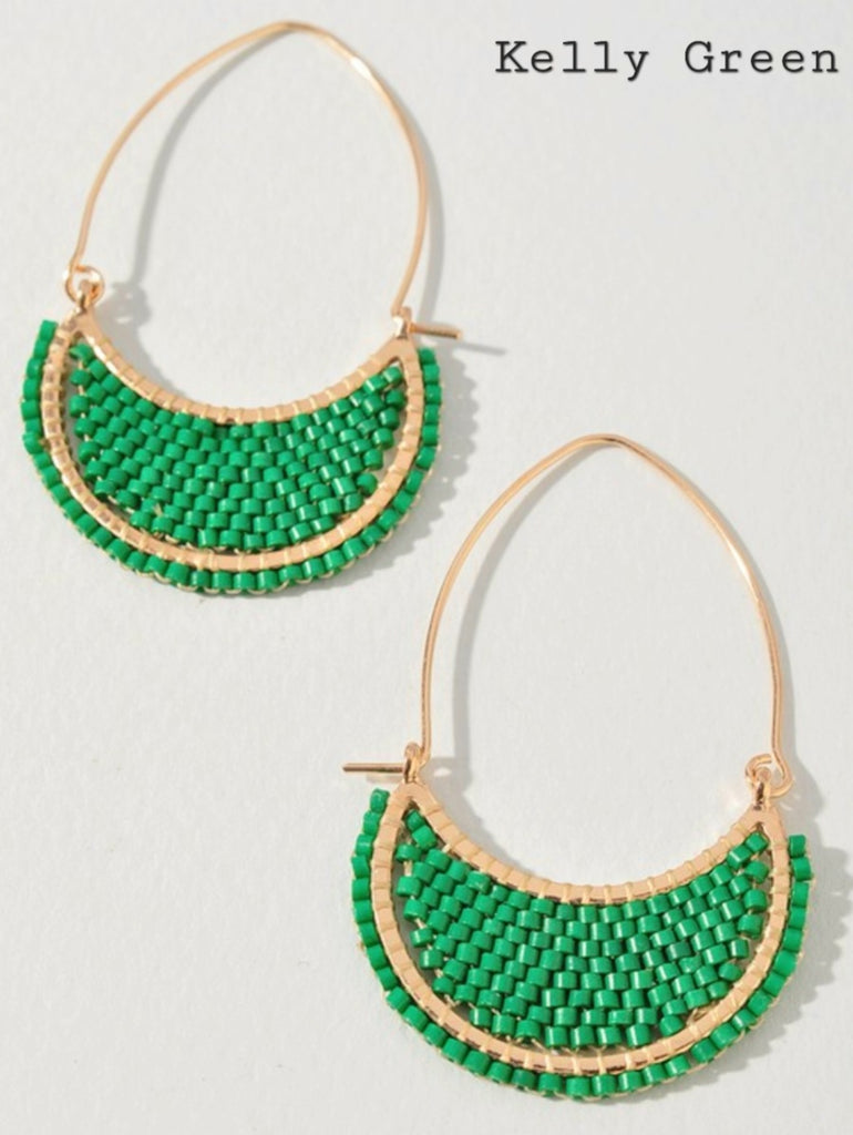 Desi Beaded Teardrop Earrings - Multi