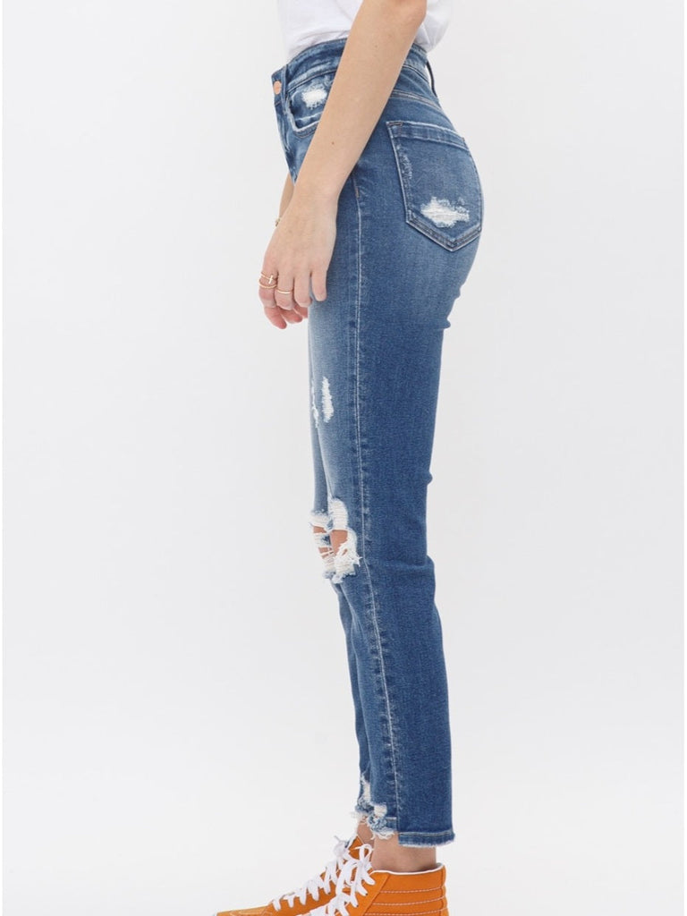 Trinity High Rise Crop Skinny W/ Step Hem