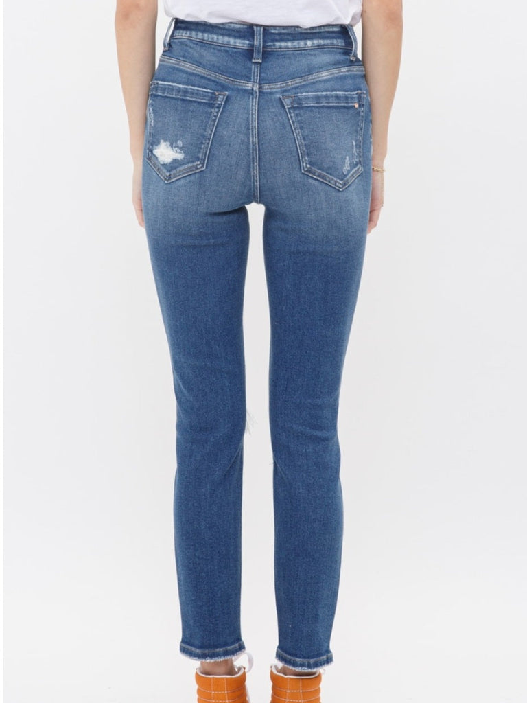 Trinity High Rise Crop Skinny W/ Step Hem