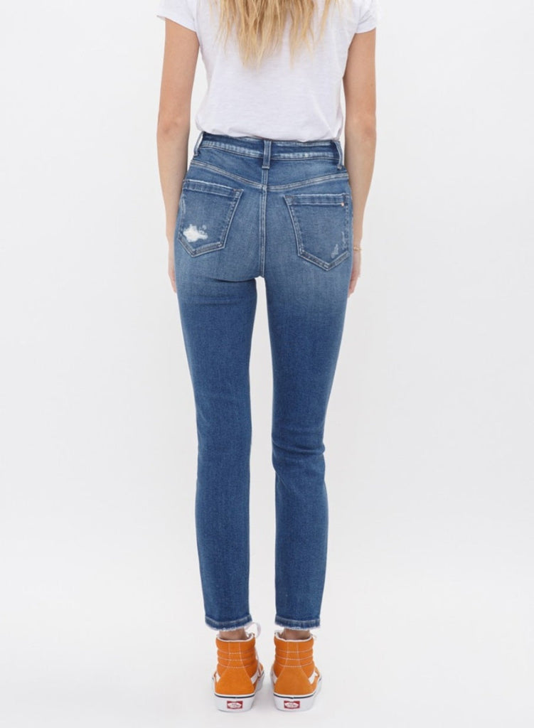 Trinity High Rise Crop Skinny W/ Step Hem