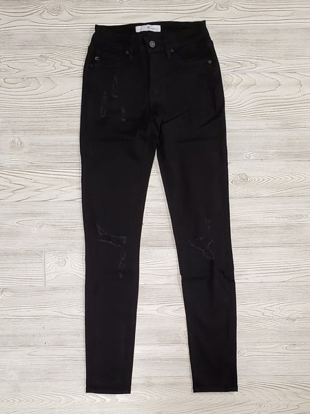 Black Distressed Kancan Mid-Rise Denim – Katy Lynn Boutique