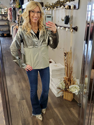 Ayla Scalloped Striped Tank - Red/Pink