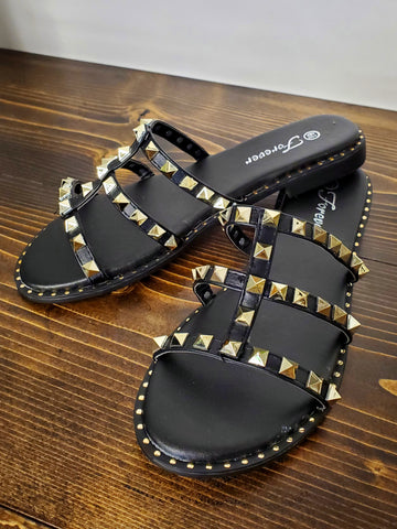 Ayla Scalloped Striped Tank - Red/Pink