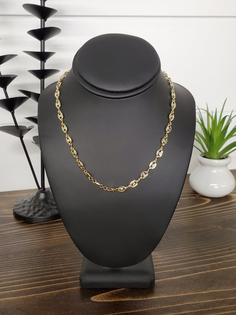 Sophia Coffee Bean Chain Necklace